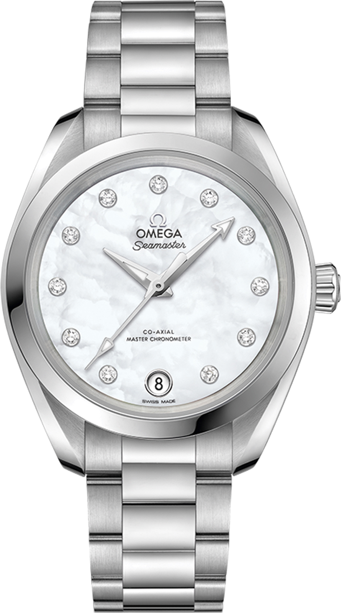 Omega Seamaster Aqua Terra Self winding Automatic Chronometer White Watch 22010342055001 
