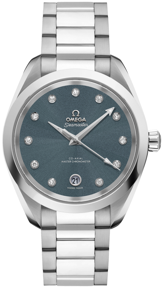 Omega Seamaster Aqua Terra Self winding Automatic Chronometer Blue Watch 22010382053001 