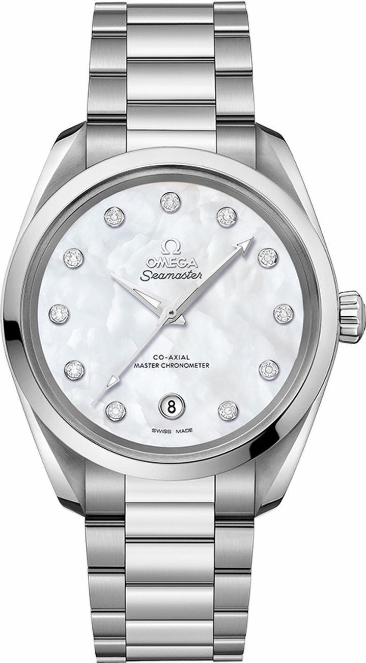 Omega Seamaster Aqua Terra Self winding Automatic Chronometer White Watch 22010382055001 