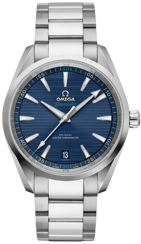Omega Seamaster Aqua Terra Self winding Automatic Chronometer Blue Watch 22010412103001 