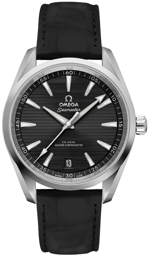 Omega Seamaster Aqua Terra Self winding Automatic Chronometer Black Mens Watch 22013412101001 
