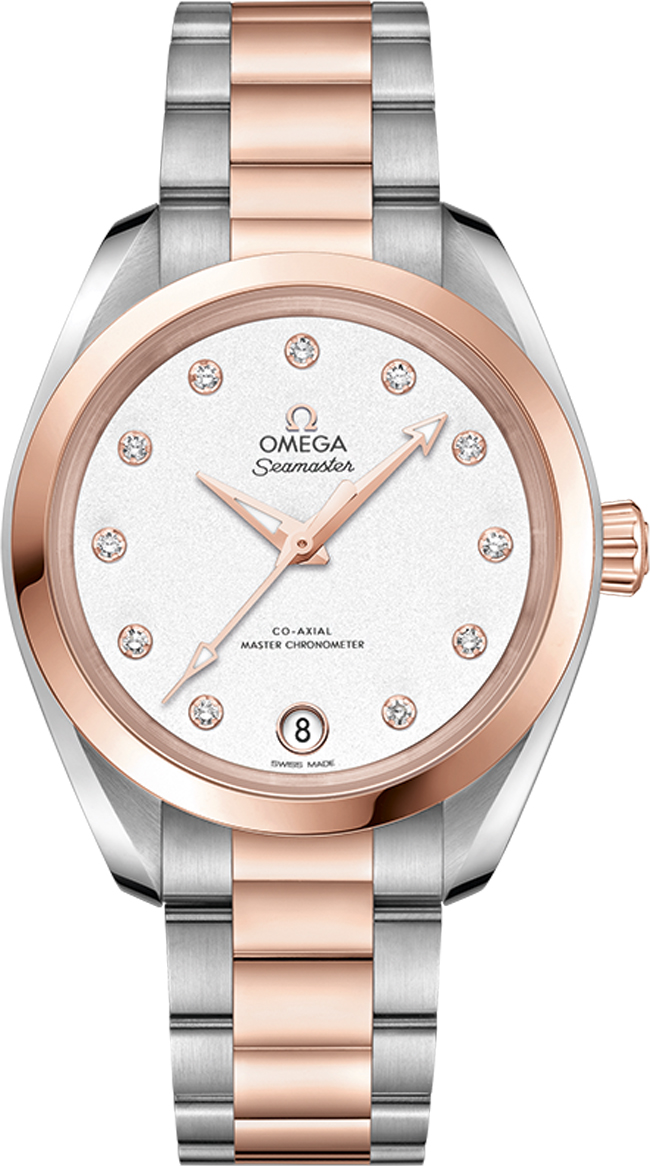 Omega Seamaster Aqua Terra Self winding Automatic Chronometer White Watch 22020342052001 
