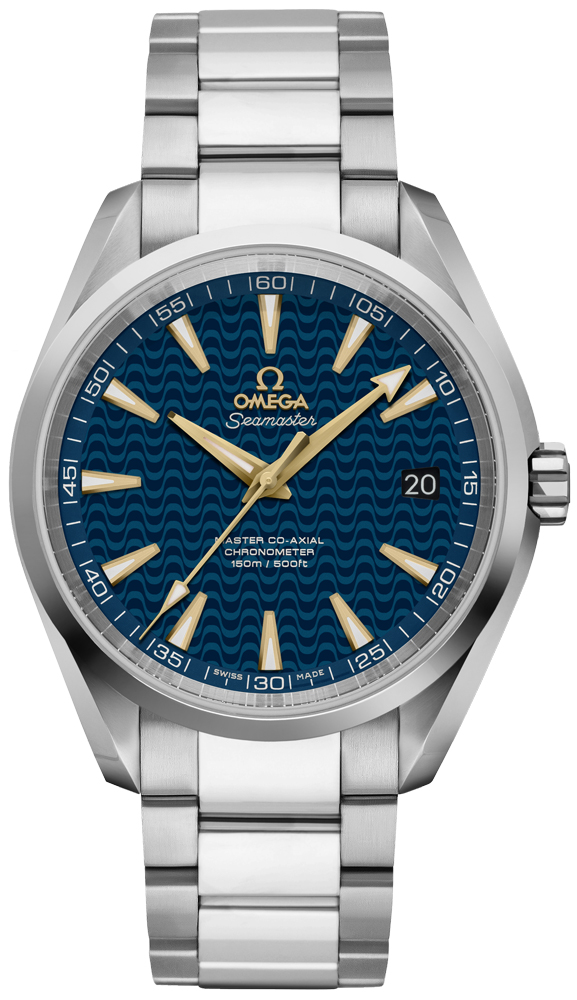 Omega Seamaster Aqua Terra Self winding Automatic Chronometer Blue Watch 23110422103006 