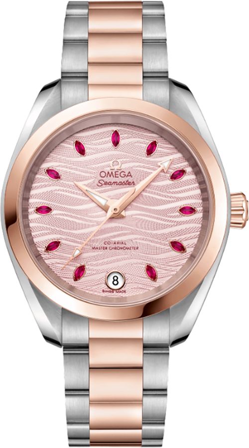 Omega Seamaster Aqua Terra Self Winding Automatic Pink Ladies Watch 22020342060001 