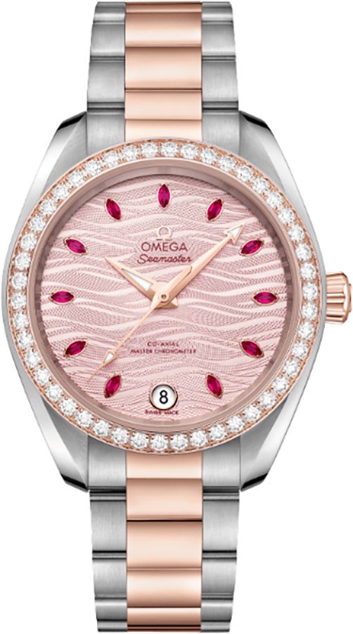 Omega Seamaster Aqua Terra Self Winding Automatic Pink Ladies Watch 22025342060001 