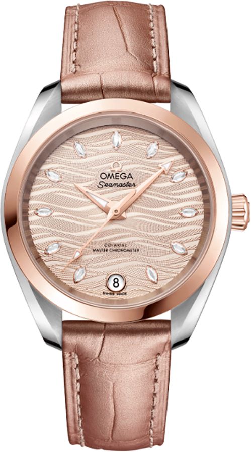 Omega Seamaster Aqua Terra Self Winding Automatic Beige Ladies Watch 22023342059001 