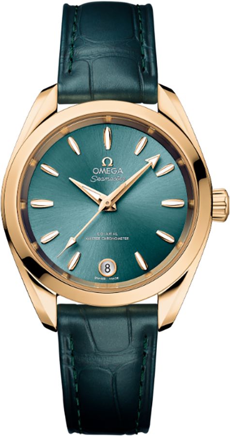 Omega Seamaster Aqua Terra Self Winding Automatic Green Ladies Watch 22053342010001 