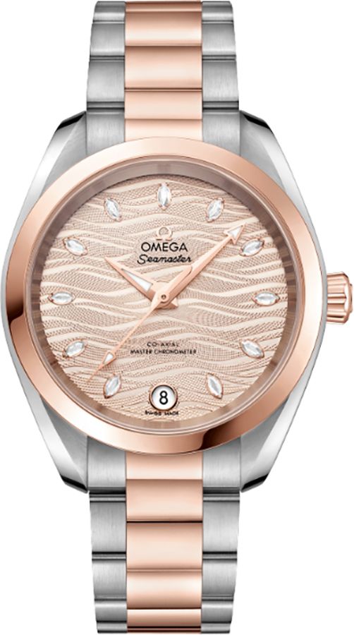 Omega Seamaster Aqua Terra Self Winding Automatic Beige Ladies Watch 22020342059001 