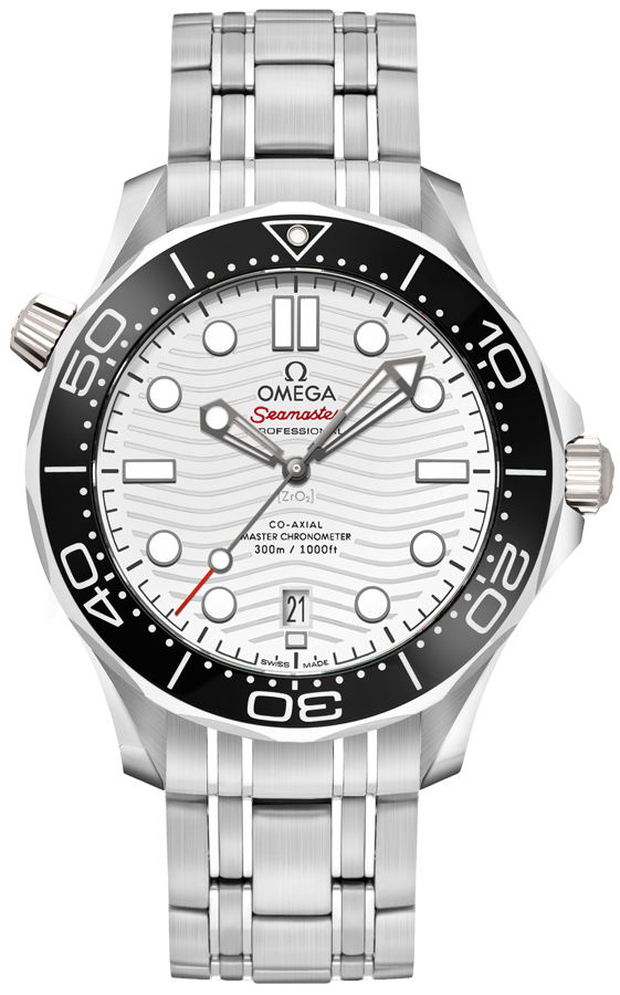 Omega Seamaster Self winding Automatic White Mens Watch 21030422004001 