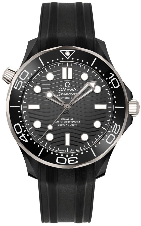 Omega Seamaster Self winding Automatic Black Mens Watch 21092442001001 