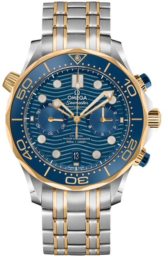Omega Seamaster Self winding Automatic Chronometer Blue Mens Watch 21020445103001 