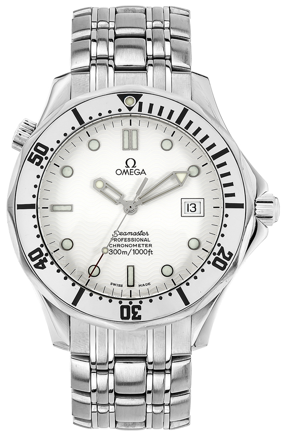 Omega Seamaster Self winding Automatic White Mens Watch 25322000 