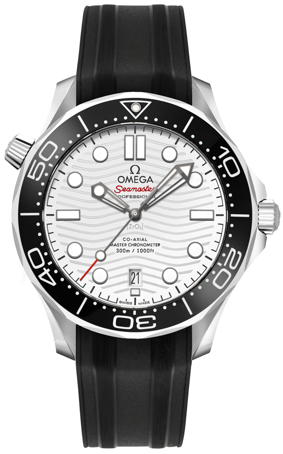 Omega Seamaster Self winding Automatic Chronometer White Mens Watch 21032422004001 
