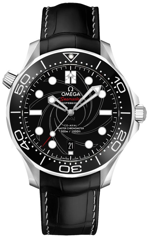 Omega Seamaster Self winding Automatic Black Ladies Watch 21093422001001 