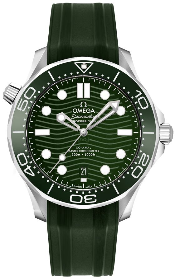 Omega Seamaster Self Winding Automatic Green Mens Watch 21032422010001 