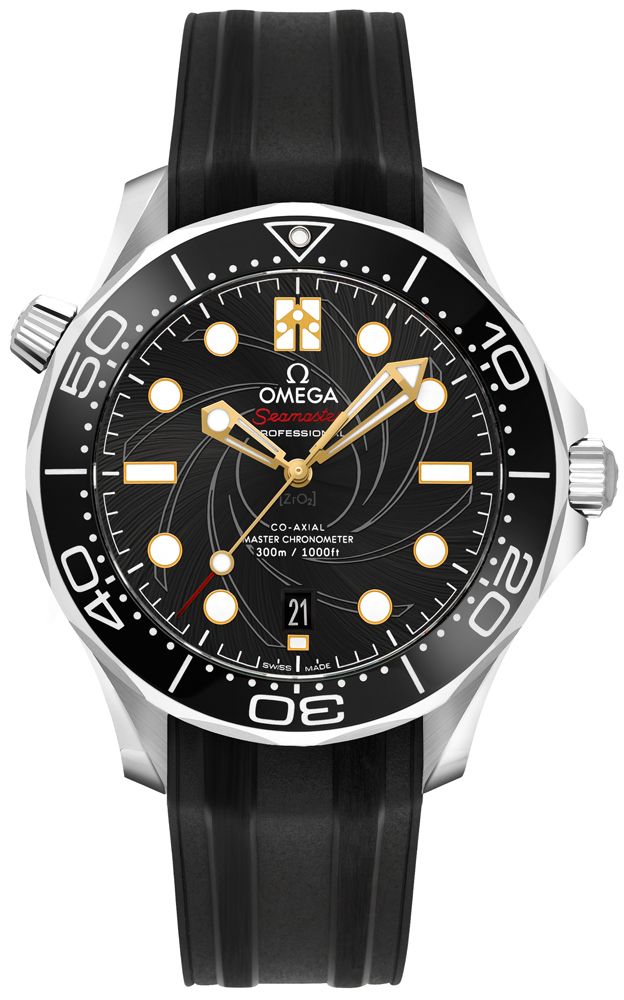 Omega Seamaster Self winding Automatic Black Mens Watch 21022422001003 