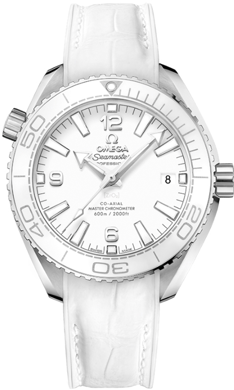 Omega Seamaster Planet Ocean 600M Self winding Automatic Chronometer White Watch 21533402004001 