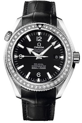 Omega Seamaster Planet Ocean 600M Self winding Automatic Chronometer Black Mens Watch 22218462001001 