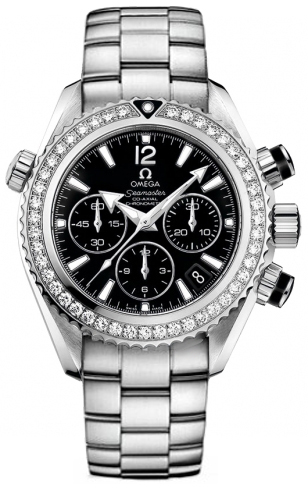 Omega Seamaster Planet Ocean 600M Self winding Automatic Chronometer Black Ladies Watch 22238385001001 