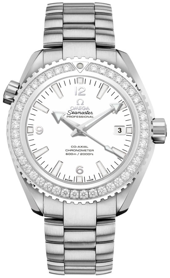 Omega Seamaster Planet Ocean 600M Self winding Automatic White Ladies Watch 23215422104001 