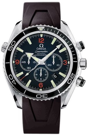 Omega Seamaster Planet Ocean 600M Self winding Automatic Chronometer Black Mens Watch 29105191 