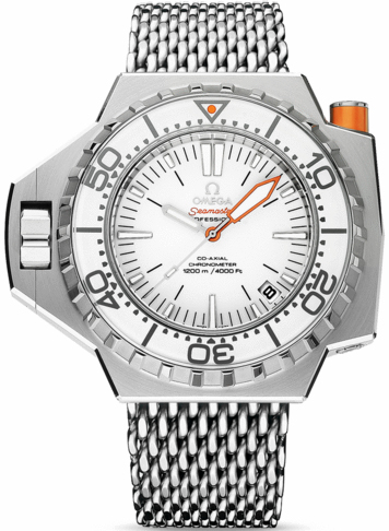 Omega Seamaster Self winding Automatic Chronometer White Mens Watch 22430552104001 