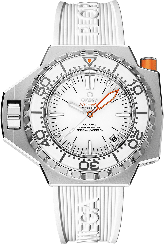 Omega Seamaster Self winding Automatic Chronometer White Mens Watch 22432552104001 