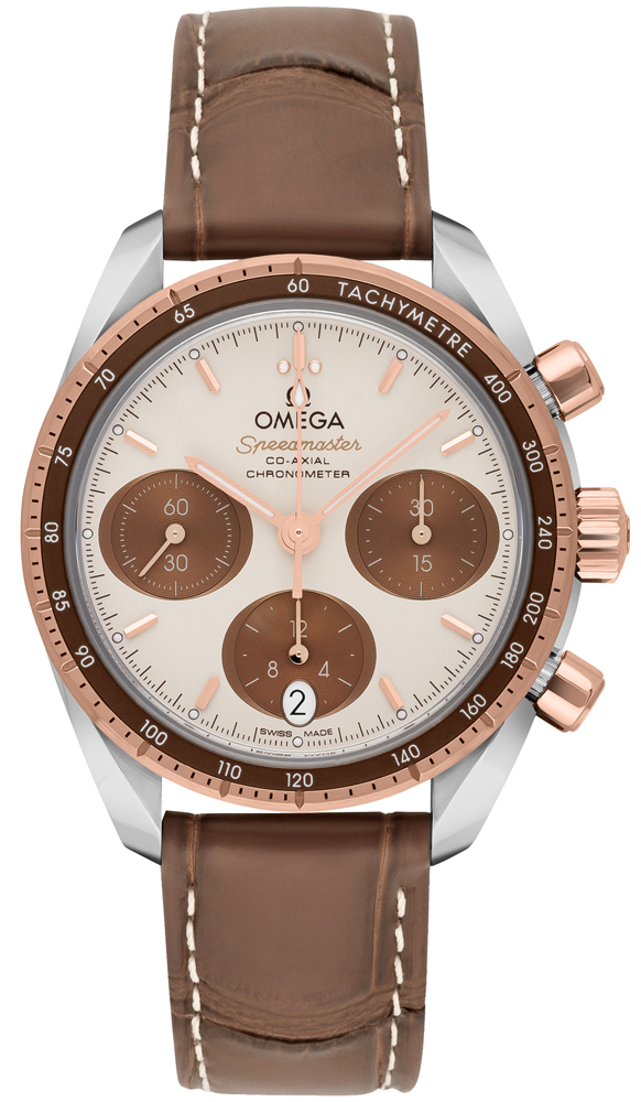 Omega Speedmaster Self winding Automatic Chronometer Beige Watch 32423385002002 
