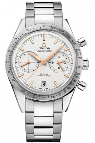 Omega Speedmaster Self winding Automatic Chronometer White Mens Watch 33110425102002 
