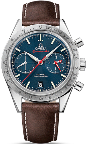 Omega Speedmaster Self winding Automatic Chronometer Blue Mens Watch 33112425103001 