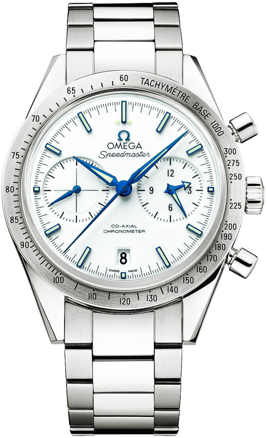Omega Speedmaster Self winding Automatic Chronometer White Mens Watch 33190425104001 