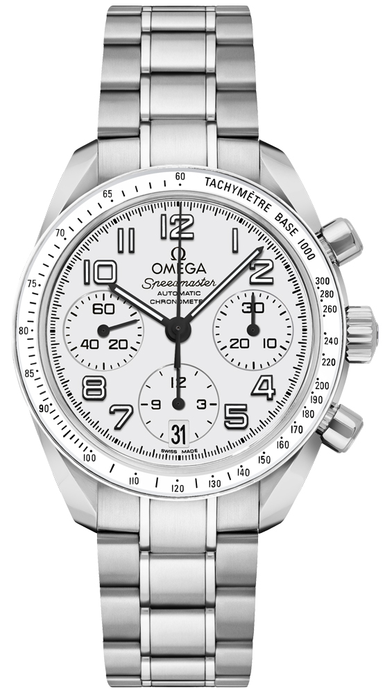 Omega Speedmaster Self winding Automatic Chronometer White Ladies Watch 32430384004001 