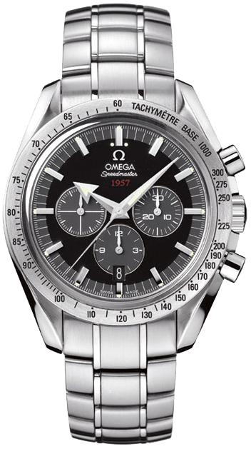 Omega Speedmaster Self winding Automatic Chronometer Black Mens Watch 32110425001001 