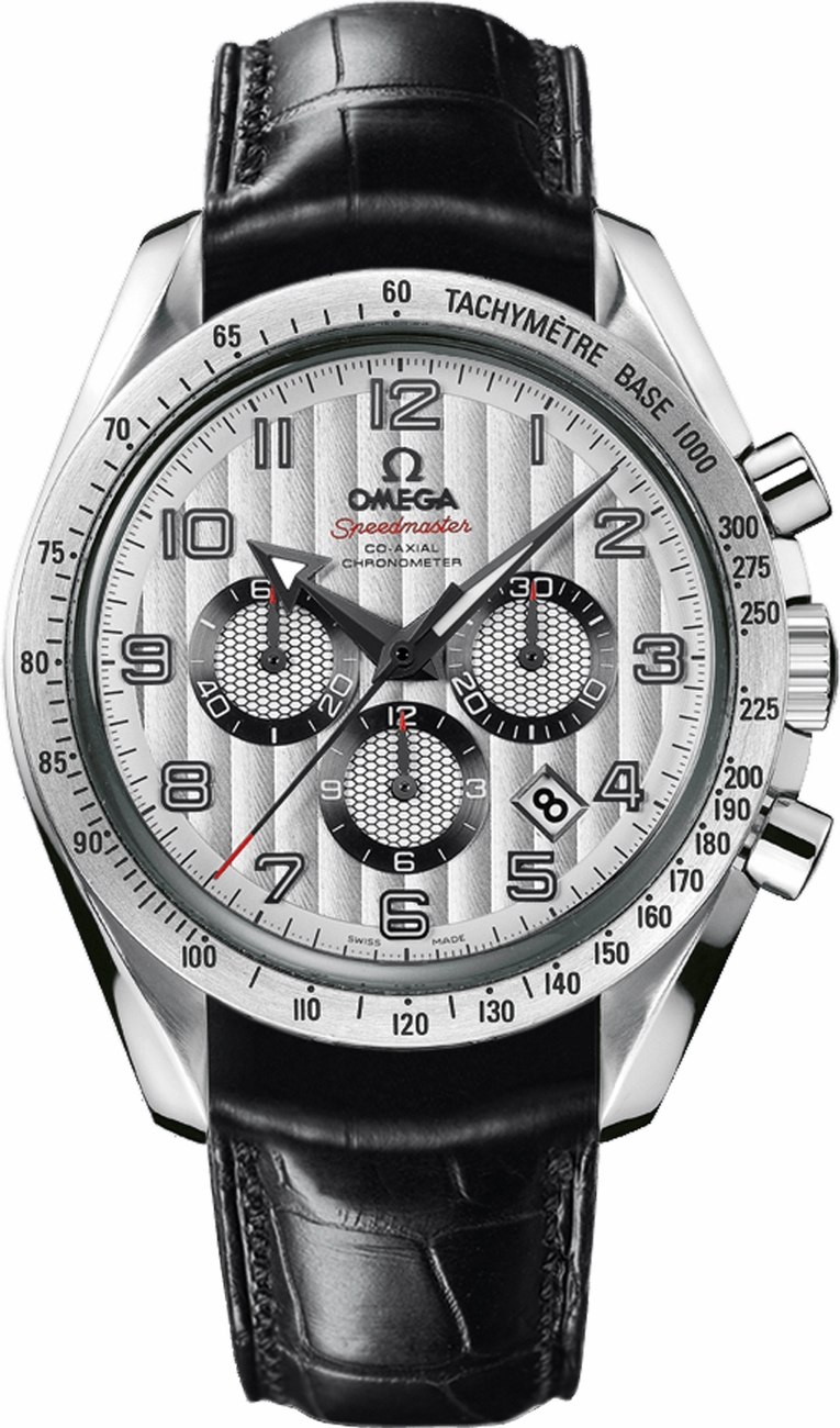 Omega Speedmaster Self winding Automatic Chronometer Silver Mens Watch 32113445002001 