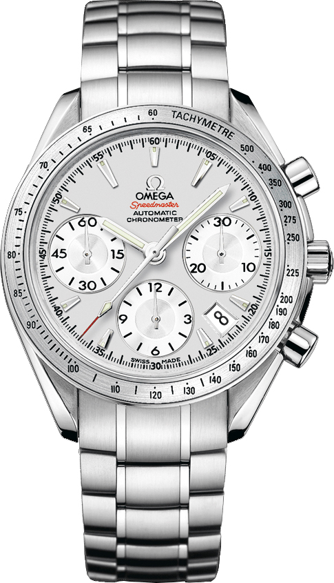 Omega Speedmaster Self winding Automatic Chronometer Silver Mens Watch 32310404002001 