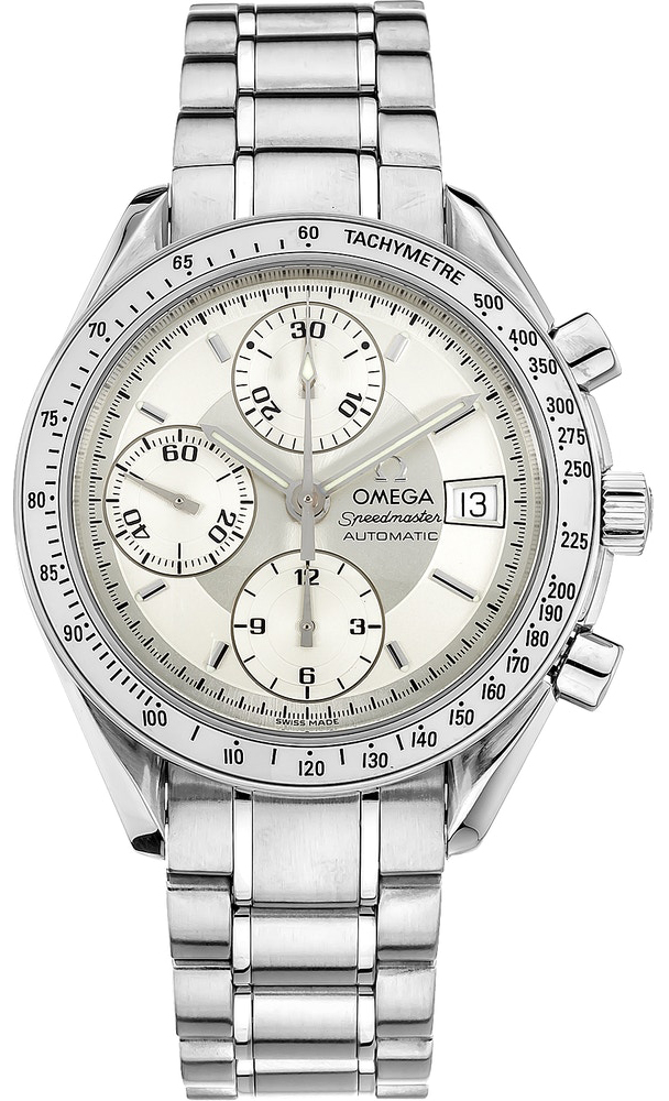 Omega Speedmaster Self winding Automatic Chronometer Silver Mens Watch 35133000 