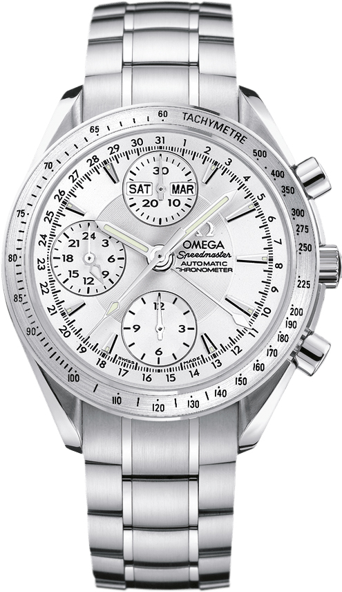 Omega Speedmaster Self winding Automatic Chronometer Silver Mens Watch 32213000 