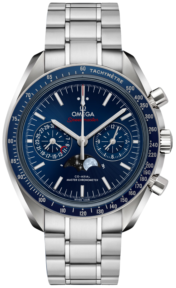 Omega Speedmaster Self winding Automatic Blue Watch 30433445203001-SS 