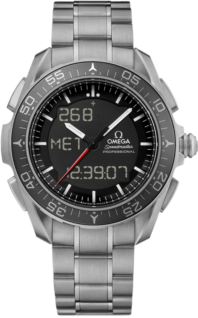 Omega Speedmaster Battery Operated Quartz Black Mens Watch 31890457901001 