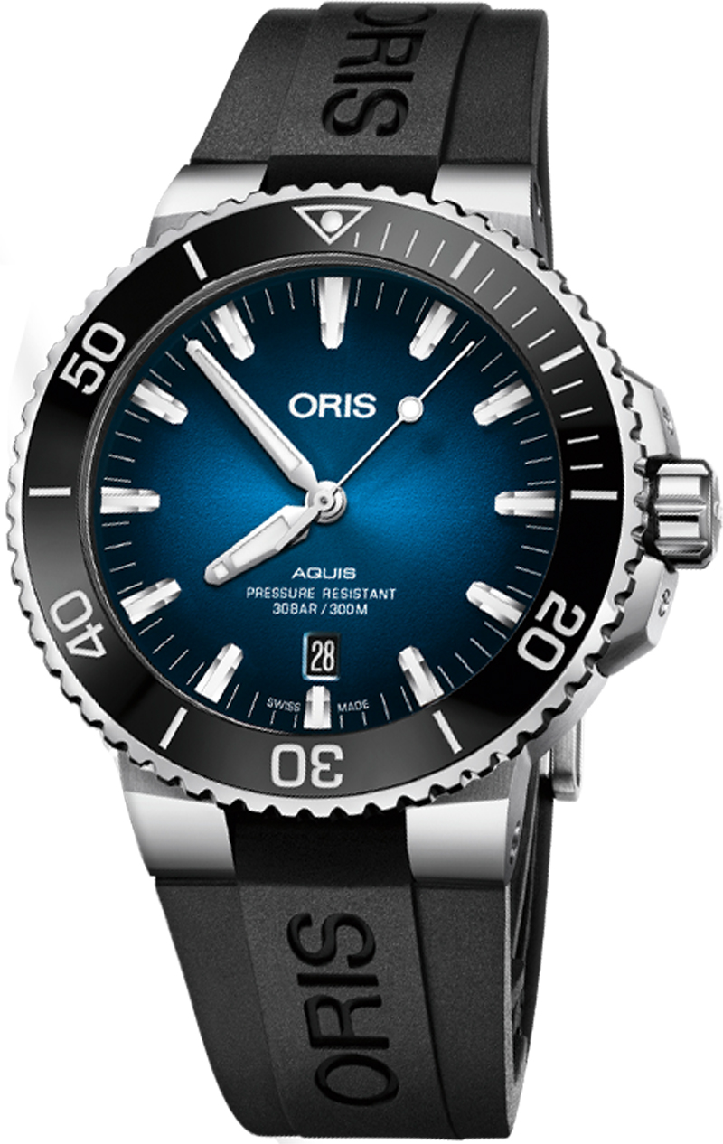 Oris Diving Self winding Automatic Blue Mens Watch 73377304185RS 
