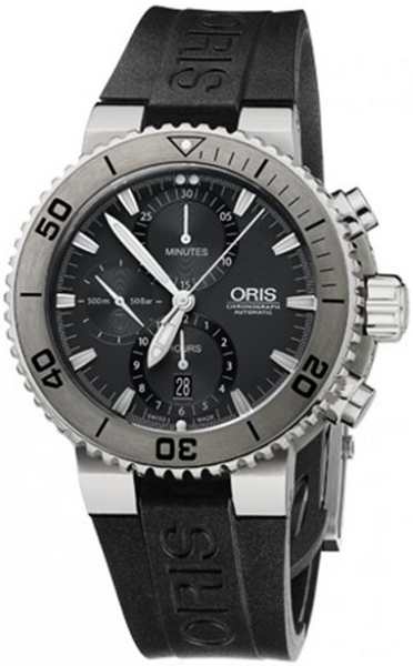 Oris Diving Self winding Automatic Grey Mens Watch 67476557253RS 