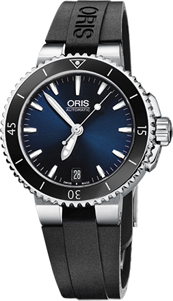 Oris Diving Self winding Automatic Blue Ladies Watch 73376524135RS 