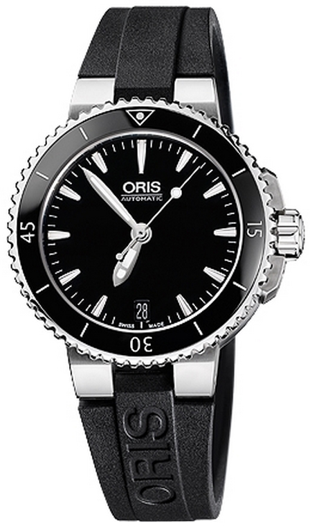 Oris Diving Self winding Automatic Black Ladies Watch 73376524154RS 