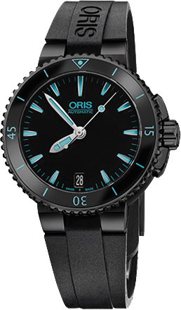 Oris Diving Self winding Automatic Black Ladies Watch 73376524725RS 