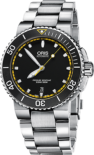 Oris Diving Self winding Automatic Black Mens Watch 73376534127MB 