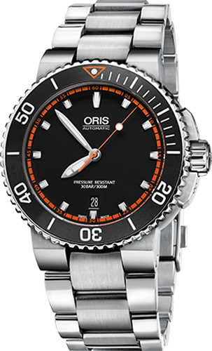 Oris Diving Self winding Automatic Black Mens Watch 73376534128MB 