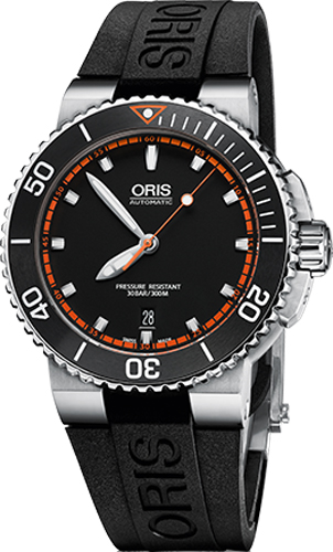 Oris Diving Self winding Automatic Black Mens Watch 73376534128RS 