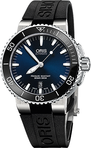 Oris Diving Self winding Automatic Blue Mens Watch 73376534135RS 