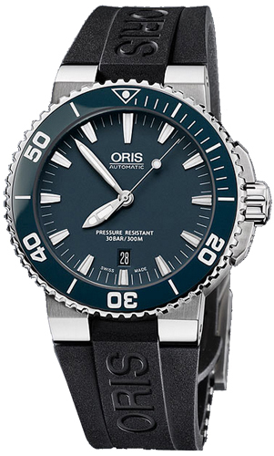Oris Diving Self winding Automatic Blue Mens Watch 73376534155RS 