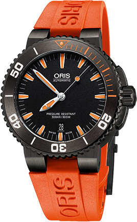 Oris Diving Self winding Automatic Black Mens Watch 73376534259RS 